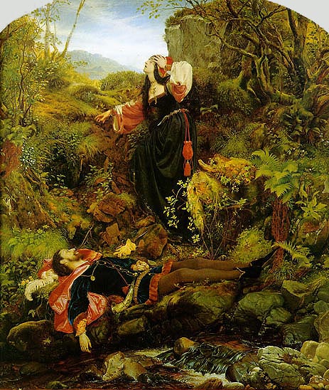 The Bluidie Tryst, 1855 by Joseph Noel Paton | Painting Reproduction