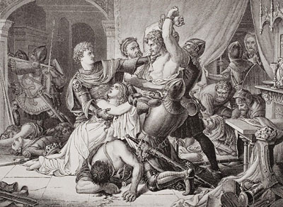 The Seizure of Roger de Mortimer in Nottingham ..., n.d. by Joseph Noel Paton | Painting Reproduction