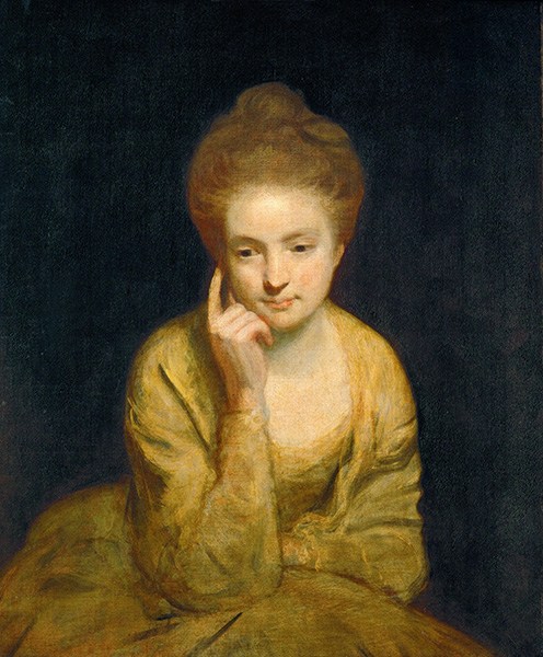 Bildnisstudie einer jungen Dame, c.1760/65 | Reynolds | Gemälde Reproduktion