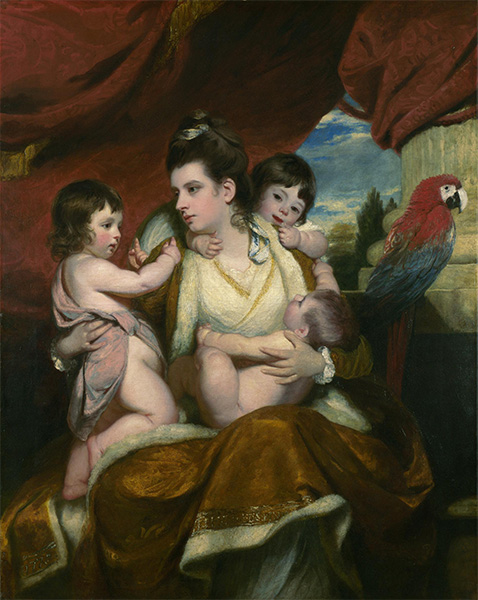 Lady Cockburn und ihre drei ältesten Söhne, 1773 | Reynolds | Gemälde Reproduktion