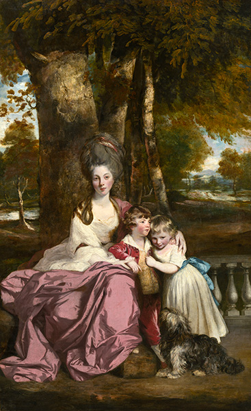 Lady Elizabeth Delme and Her Children, c.1777/79 | Reynolds | Painting Reproduction
