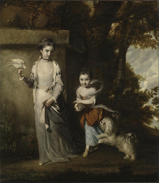 Portrait of the Ladies Amabel and Mary Jemima Yorke, c.1761 | Reynolds | Gemälde Reproduktion