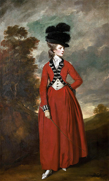 Portrait of Lady Worsley, 1776 | Reynolds | Gemälde Reproduktion