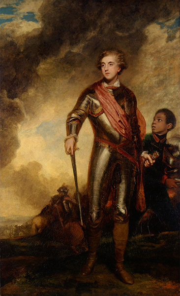 Charles Stanhope, dritter Earl of Harrington und ein Diener | Reynolds | Gemälde Reproduktion