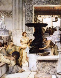 The Sculpture Gallery, 1874 by Alma-Tadema | Painting Reproduction