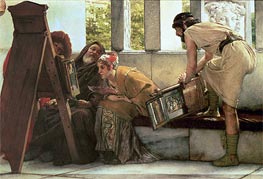 Ein römisches Atelier, Undated von Alma-Tadema | Gemälde-Reproduktion