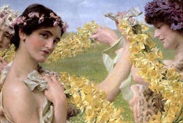 When Flowers Return, 1911 von Alma-Tadema | Gemälde-Reproduktion