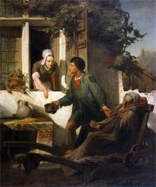 The Blind Beggar, 1856 von Alma-Tadema | Gemälde-Reproduktion