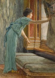 Expectation (Impatient), c.1900 by Alma-Tadema | Painting Reproduction