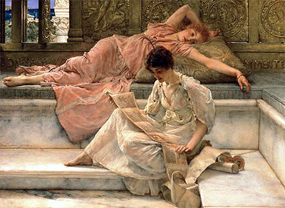 The Favourite Poet, 1889 | Alma-Tadema | Gemälde Reproduktion