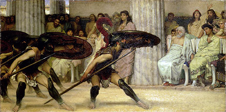 Pyrrhic Dance, 1869 | Alma-Tadema | Gemälde Reproduktion