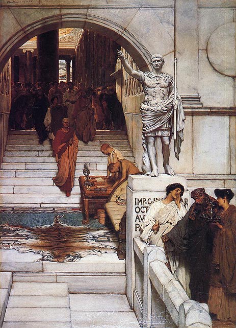 An Audience at Agrippa's, 1875 | Alma-Tadema | Painting Reproduction