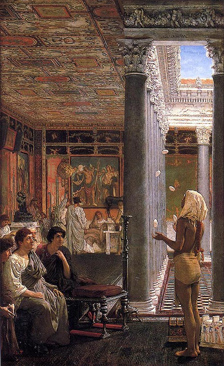An Egyptian Juggler, 1870 by Alma-Tadema | Painting Reproduction