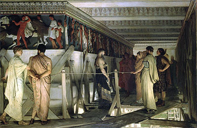 Pheidias and the Frieze of the Parthenon, Athens, 1868 by Alma-Tadema | Painting Reproduction