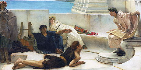 A Reading from Homer, 1885 | Alma-Tadema | Gemälde Reproduktion