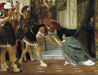 Proclaiming Claudius Emperor, 1867 | Alma-Tadema