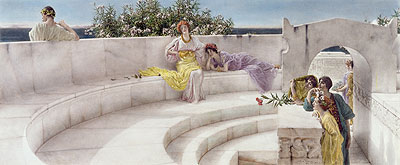 Under the Roof of Blue Ionian Weather, 1901 by Alma-Tadema | Painting Reproduction