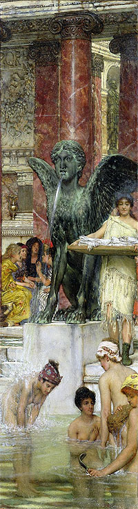 Roman Women In The Bath, 1876 | Alma-Tadema | Painting Reproduction