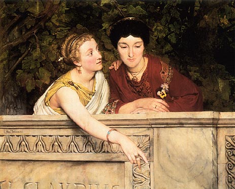 Gallo-Roman Women, 1865 by Alma-Tadema | Painting Reproduction