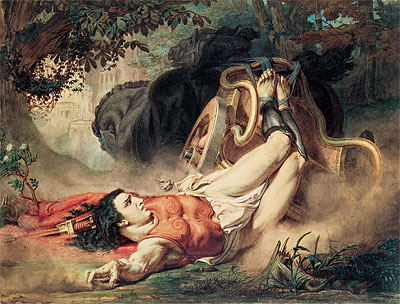 The Death of Hippolyte, 1860 | Alma-Tadema | Gemälde Reproduktion