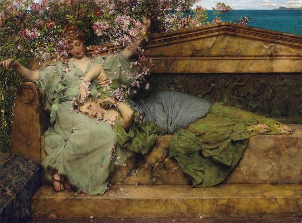 In a Rose Garden, 1889 | Alma-Tadema | Painting Reproduction