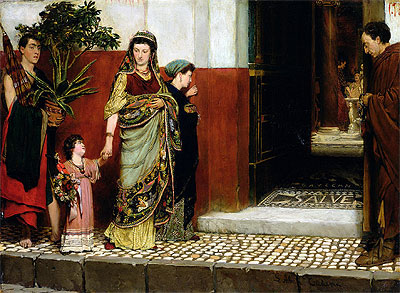 Returning from Market, 1865 | Alma-Tadema | Gemälde Reproduktion