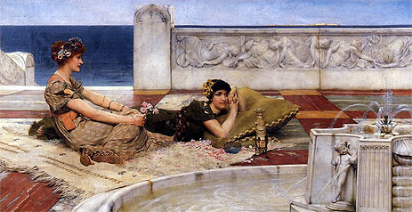 Love's Votaries (Love in Idleness), 1891 | Alma-Tadema | Painting Reproduction
