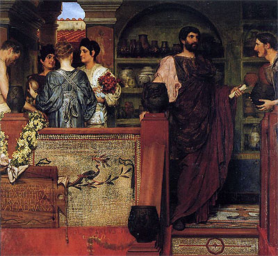 Hadrian Visiting a Romano-British Pottery, 1884 | Alma-Tadema | Gemälde Reproduktion