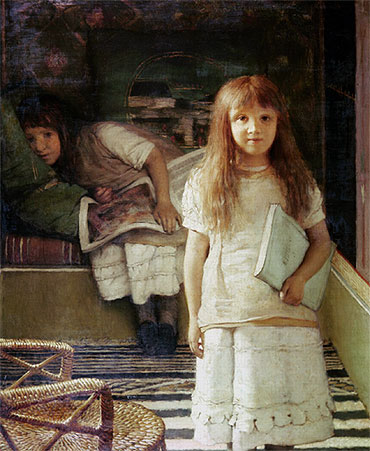 This is our Corner (Portrait of Anna and Laurense Alma-Tadema), 1873 | Alma-Tadema | Painting Reproduction