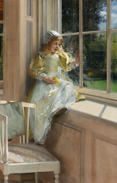Sunshine (Portrait of Laura Alma-Tadema) | Alma-Tadema | Painting Reproduction