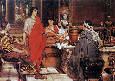 Catullus bei Lesbia | Alma-Tadema | Gemälde Reproduktion