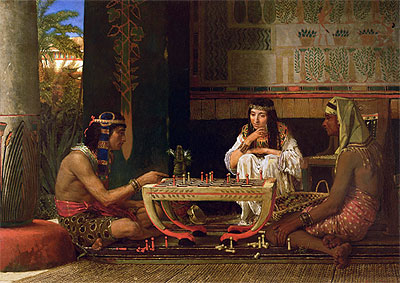 Ägyptische Schachspieler | Alma-Tadema | Gemälde Reproduktion