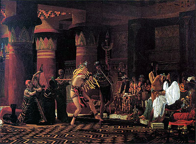 Zeitvertreib im Alten Ägypten vor 3000 Jahren | Alma-Tadema | Gemälde Reproduktion