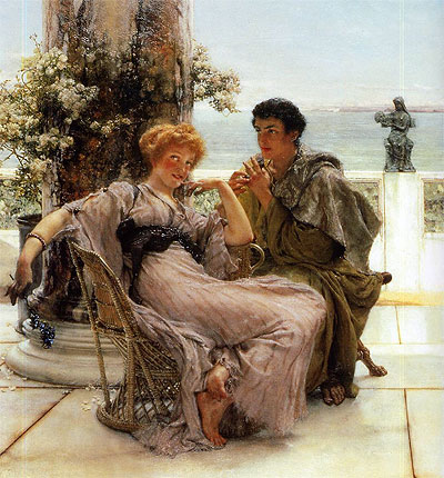 Courtship (The Proposal), 1892 | Alma-Tadema | Gemälde Reproduktion