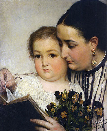 Porträt von Mme. Bonnefoy und M. Puttemans | Alma-Tadema | Gemälde Reproduktion
