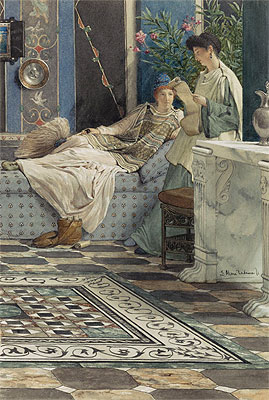 From an Absent One, 1871 | Alma-Tadema | Gemälde Reproduktion