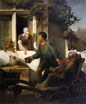 The Blind Beggar, 1856 | Alma-Tadema | Painting Reproduction