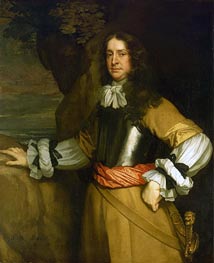 Flagmen of Lowestoft: Vice-Admiral Sir William Berkeley, c.1665/66 by Peter Lely | Painting Reproduction