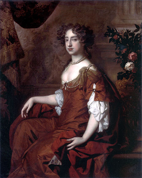 Portrait of Queen Mary II, 1677 by Peter Lely | Painting Reproduction