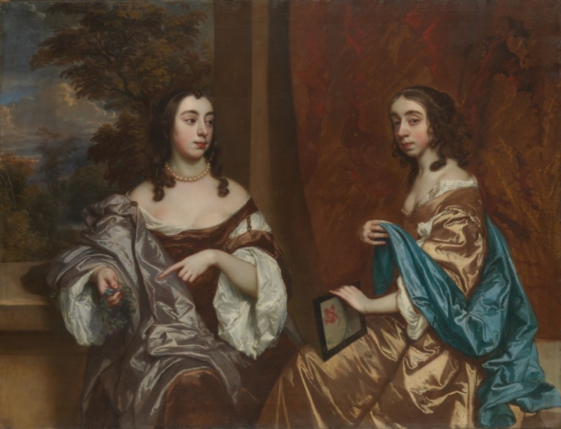 Mary Capel, Later Duchess of Beaufort, and Her Sister Elizabeth, Countess of Carnarvon, n.d. | Peter Lely