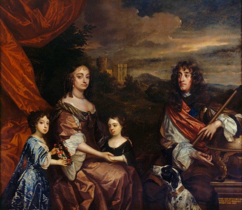 Peter Lely | James II with Anne Hyde, Princess Mary and Princess Anne, c.1668/85 James II with Anne Hyde, Princess Mary and Princess Anne, c.1668/85 | Peter Lely