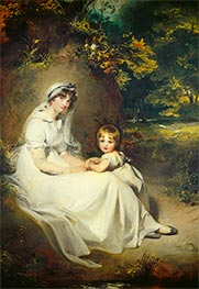 Lady Mary Templetown and Her Eldest Son | Thomas Lawrence | Painting Reproduction