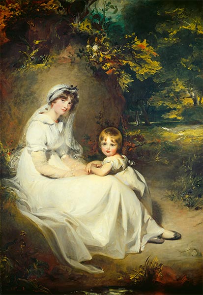 Lady Mary Templetown and Her Eldest Son, 1802 | Thomas Lawrence | Painting Reproduction