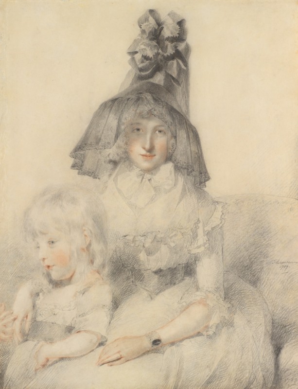 Mrs. Papendiek und ihr Sohn, 1789 | Thomas Lawrence