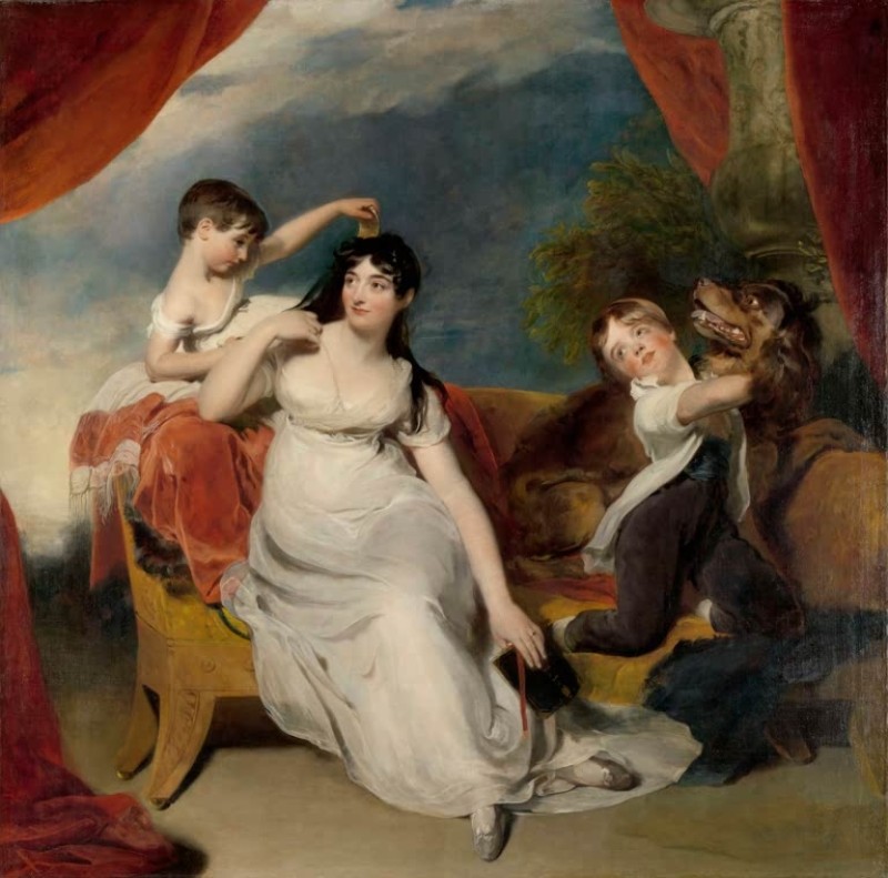 Thomas Lawrence | Maria Mathilda Bingham mit zwei ihrer Kinder, c.1810/18 Maria Mathilda Bingham mit zwei ihrer Kinder, c.1810/18 | Thomas Lawrence
