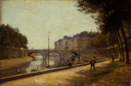 The Pont Saint-Michel | Lepine | Painting Reproduction