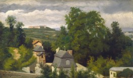 View on the Outskirts of Caen | Lepine | Painting Reproduction