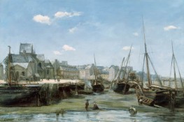 Harbour at Low Tide | Lepine | Painting Reproduction
