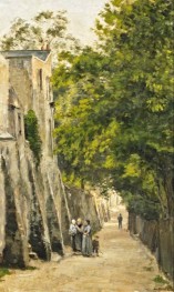The Rue St. Vincent, Montmartre | Lepine | Painting Reproduction