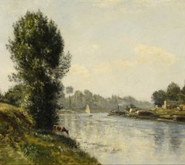 By the Seine | Lepine | Painting Reproduction
